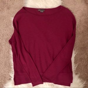 Vince Light Weight Slub-Knit Pink Sweater